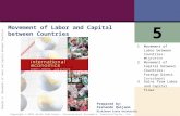1 of 62 Copyright © 2011 Worth Publishers· International Economics· Feenstra/Taylor, 2/e. Chapter 5: Movements of Labor and Capital between Countries Movement.