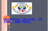 UNIVERSAL COLLEGE OF ENGG. AND TECH.. B IPOLAR J UNCTION T RANSISTORS EE314.