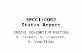 SECCI/COR2 Status Report SECCHI CONSORTIUM MEETING D. Socker, S. Plunkett, A. Vourlidas.