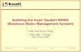 Building the Kuali Student BRMS (Business Rules Management System) Cathy Dew & Leo Fernig Kuali Days :: Chicago May 13-14, 2008.