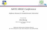 NATO VM3D Conference at Defense Research Establishment Valcartier Defensive Information Warfare Branch Air Force Research Lab, Rome Research Site (AFRL/IFGB)