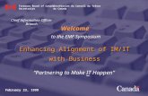 “Partnering to Make IT Happen” Welcome to the EMF Symposium February 23, 1999 Enhancing Alignment of IM/IT with Business Chief Information Officer Branch.