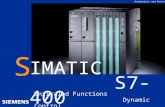 Automation and Drives IMATIC S7-400 S Unrivaled Functions Dynamic Control.