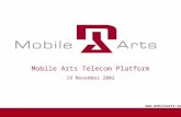 Mobile Arts Telecom Platform 19 November 2002 .