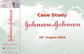 1 Case Study 19 th August 2004. 2 Johnson & Johnson?