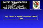 Prof. Imasiku A. Nyambe, Coordinator IWRM Centre UNZA IWRM CENTRE WATER FOR A GROWING CITY: A CASE OF LUSAKA THE CAPITAL OF ZAMBIA.