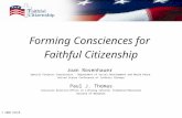 Forming Consciences for Faithful Citizenship Joan Rosenhauer Special Projects Coordinator - Department of Social Development and World Peace United States.