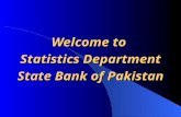 Welcome to Statistics Department State Bank of Pakistan.