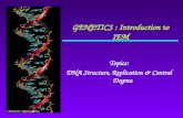 Topics: DNA Structure, Replication & Central Dogma GENETICS : Introduction to IEM.