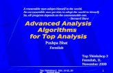 Top Thinkshop-2 Nov. 10-12, 2000 Pushpa Bhat1 Advanced Analysis Algorithms for Top Analysis Pushpa Bhat Fermilab Top Thinkshop 2 Fermilab, IL November.