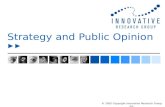 © 2005 Copyright Innovative Research Group Inc. Strategy and Public Opinion