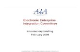 Electronic Enterprise Integration Committee Introductory briefing February 2009 Unpublished work © 2009 Aerospace Industries Association of America, Inc.