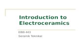 Introduction to Electroceramics EBB 443 Seramik Teknikal.