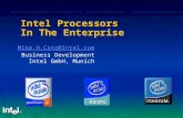 Intel Processors In The Enterprise Mike.H.Cato@Intel.com Business Development Intel GmbH, Munich.