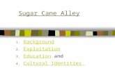 Sugar Cane Alley 1. Background Background 2. Exploitation Exploitation 3. Education and Education 4. Cultural Identities Cultural Identities.