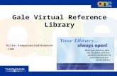 Gale Virtual Reference Library hilde.kempenaers@thomson.com.