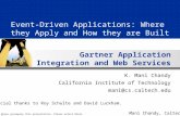Gartner Application Integration and Web Services Summit Notes accompany this presentation. Please select Notes Page view. Mani Chandy, Caltech Event-Driven.