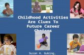 1 Childhood Activities Are Clues To Future Career Choices Susan H. Gubing, CareerSmarts.