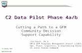 UNCLASSIFIED C2 Data Pilot Phase 4a/b Cutting a Path to a GFM Community Decision Support Capability Jim Pasch, Ph.D. KM & GFM Programs Management Branch.