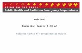 National Center for Environmental Health Welcome! Radiation Basics 8:30 AM.