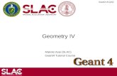 Geant4 v9.2p02 Geometry IV Makoto Asai (SLAC) Geant4 Tutorial Course.
