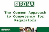 The Common Approach to Competency for Regulators.