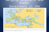 Merging of Church and State: Government in the Middle Ages.