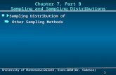 1 1 Slide 2009 University of Minnesota-Duluth, Econ-2030(Dr. Tadesse) Chapter 7, Part B Sampling and Sampling Distributions Other Sampling Methods Other.