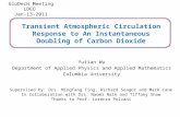 Transient Atmospheric Circulation Response to An Instantaneous Doubling of Carbon Dioxide Supervised by: Drs. Mingfang Ting, Richard Seager and Mark Cane.