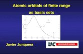 Javier Junquera Atomic orbitals of finite range as basis sets.