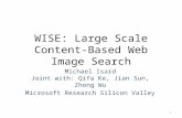 WISE: Large Scale Content-Based Web Image Search Michael Isard Joint with: Qifa Ke, Jian Sun, Zhong Wu Microsoft Research Silicon Valley 1.