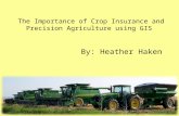 The Importance of Crop Insurance and Precision Agriculture using GIS By: Heather Haken.