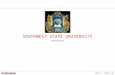 Topic 1: Slide 1 of 36 Higher Education Programs Preview SOUTHWEST STATE UNIVERSITY .