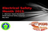 1 – Electrical Hazard Recognition EFCOG Electrical Safety Subgroup May 2015 Electrical Safety Month 2015.