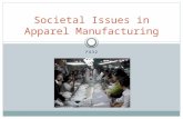 FA32 Societal Issues in Apparel Manufacturing. Menu 1. Child labor 2. Sweatshops 3. Low wages.