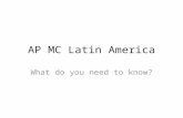 AP MC Latin America What do you need to know?. Previous Essays on LA 2002 CCOT relationship in global trade patterns 1750 –present choosing two including.