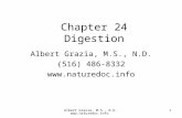 Albert Grazia, M.S., N.D.  1 Chapter 24 Digestion Albert Grazia, M.S., N.D. (516) 486-8332 .