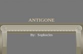 ANTIGONE By: Sophocles. The Theater The theater for which Antigone was written was different from theaters we know today. More like a ___________.