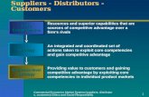 Commercial Economics Market System (suppliers, distributors, customers) Ethics and Social Responsibility 1 Relations between Suppliers - Distributors -