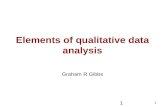 1 Elements of qualitative data analysis 1 Graham R Gibbs.