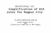 Workshop on Simplification of DCR rules for Nagpur City A Joint Submission made by Credai Nagpur Metro And Interaction Committee of NMC Nagpur.