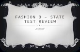 FASHION B – STATE TEST REVIEW Jeopardy. $100  A color scheme that combines white, black or gray with a bright color accent is?
