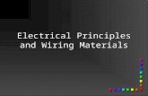 Electrical Principles and Wiring Materials. Principles of Electricity n Electricity is a form of energy that can produce light, heat, magnetism, chemical.
