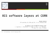 M.A - BIS Workshop – 4th of February 2015 BIS software layers at CERN Maxime Audrain BIS workshop for CERN and ESS, 3-4 of February 2015 On behalf of.