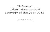 "S-Group" Labor- Management Strategy of the year 2012 January 2012.