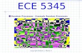 Copyright Robert J. Marks II ECE 5345 Random Processes - Example Random Processes.
