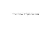 The New Imperialism. Intro to Imperialism Why Imperialism? Industrialization gave Europeans and some other powers the technology to take over the rest.