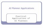 AI Planner Applications Practical Applications of AI Planners.