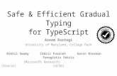Safe & Efficient Gradual Typing for TypeScript Aseem Rastogi University of Maryland, College Park Nikhil Swamy Cédric Fournet Gavin Bierman Panagiotis.
