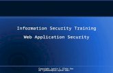 Copyright Justin C. Klein Keane Information Security Training Web Application Security.